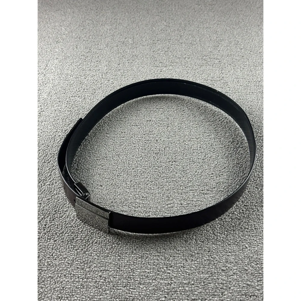 Gucci Belt Men Black Brown Reversible Rectangular Buckle Italy Made Quiet Luxury